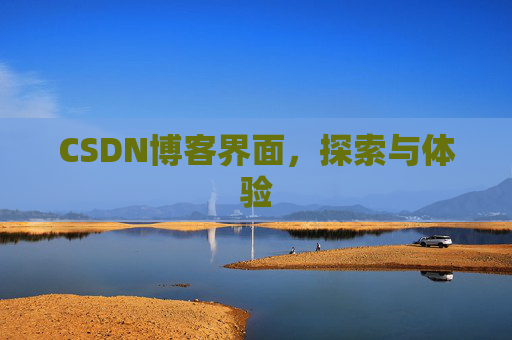 CSDN博客界面，探索与体验